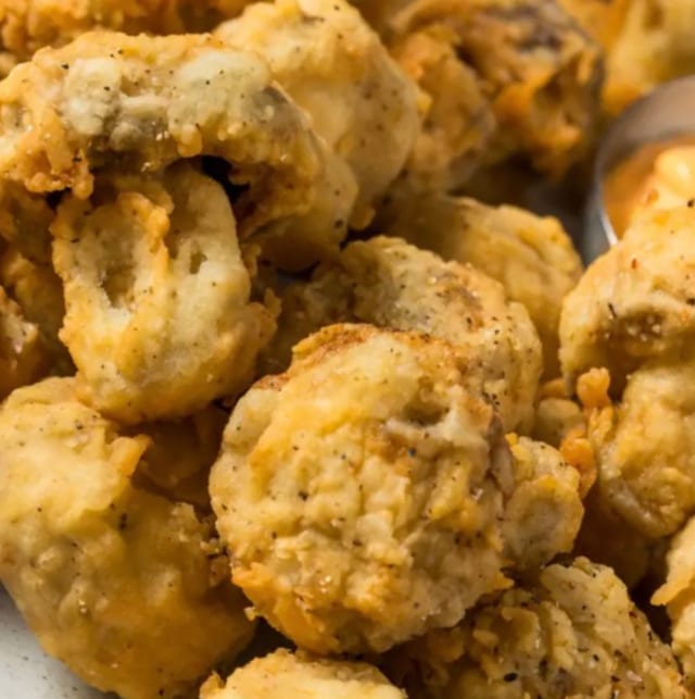 Deep Fried Mushrooms.