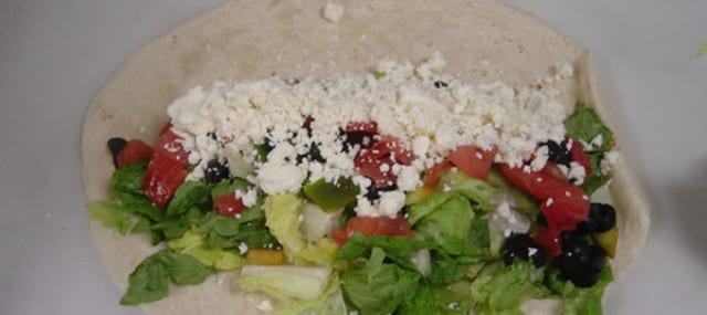 Chicken Souvlaki Wrap.